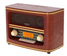 nowoczesne radio w obudowie retro