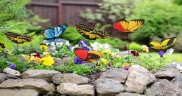 kolorowe motyle w ogrodzie - 50szt